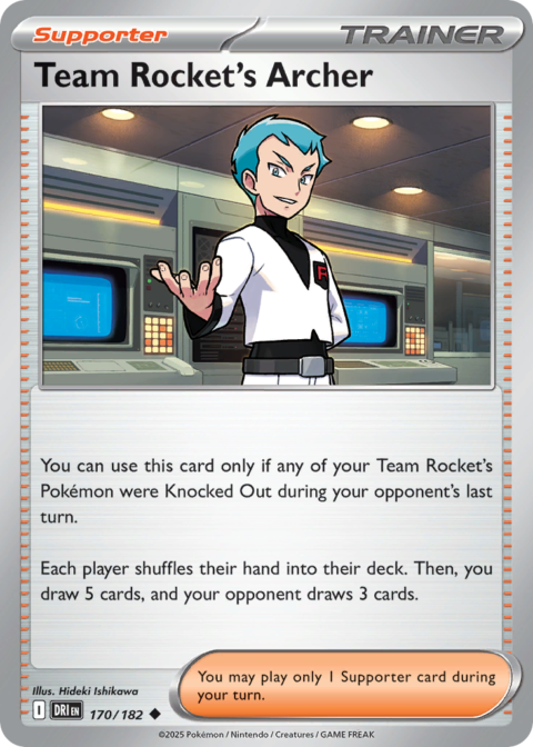 Team Rocket's Archer - DRI #170 - Reverse Holo