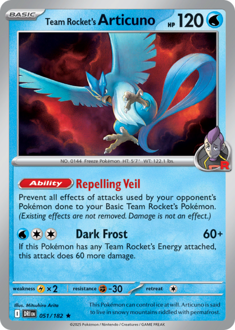 Team Rocket's Articuno - DRI #51 - Holo