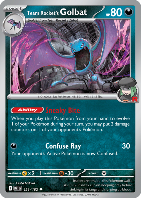 Team Rocket's Golbat - DRI #121 - Normal