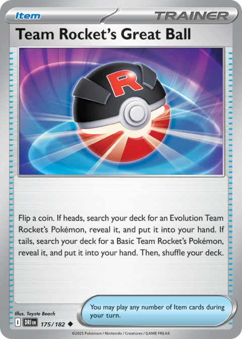 Team Rocket's Great Ball - DRI #175 - Normal