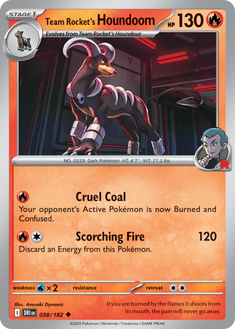 Team Rocket's Houndoom - DRI #38 - Normal
