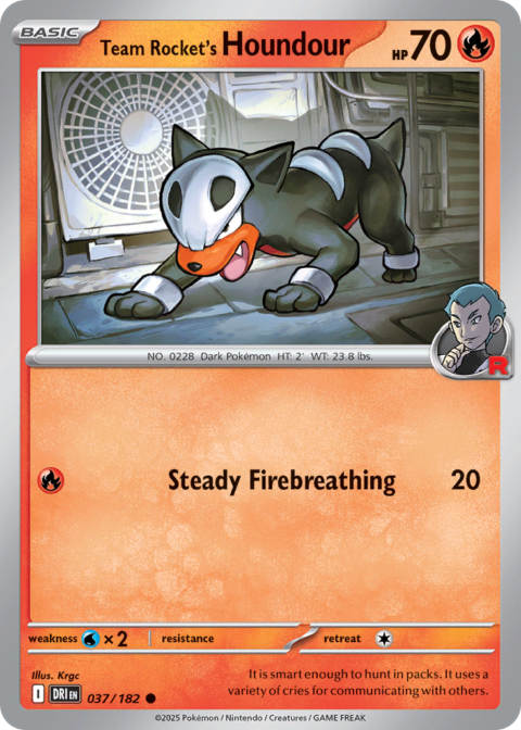 Team Rocket's Houndour - DRI #37 - Normal