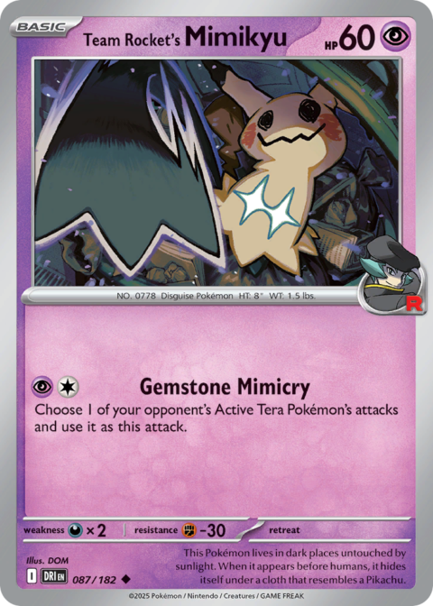Team Rocket's Mimikyu - DRI #87 - Normal