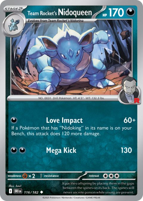 Team Rocket's Nidoqueen - DRI #116 - Normal