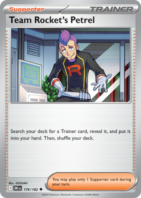 Team Rocket's Petrel - DRI #176 - Reverse Holo