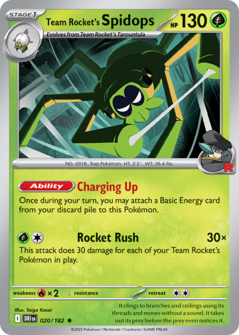 Team Rocket's Spidops - DRI #20 - Holo