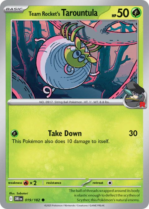 Team Rocket's Tarountula - DRI #19 - Normal
