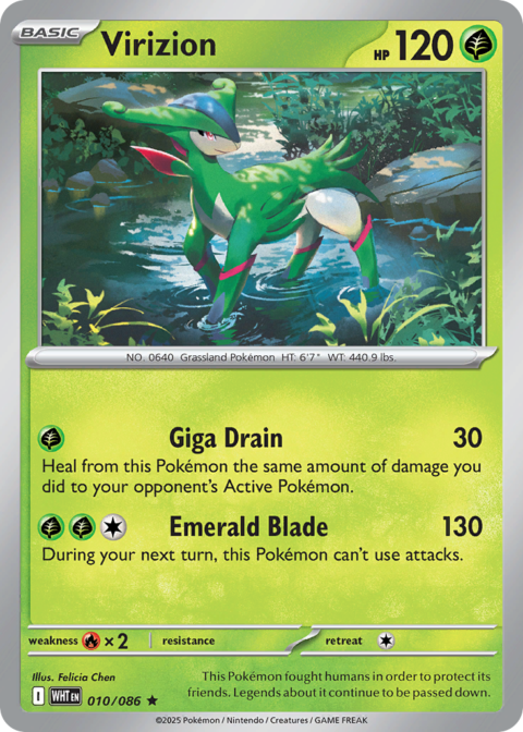 Virizion - WHT #10 - Holo