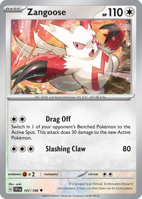 Zangoose - SVI #147 - Holo