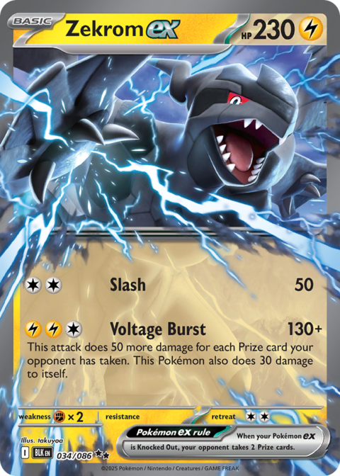 Zekrom ex - BLK #34 - Normal