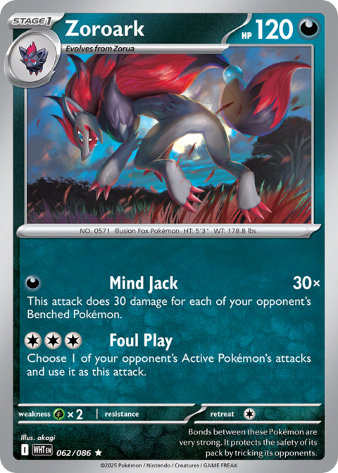 Zoroark - WHT #62 - Holo