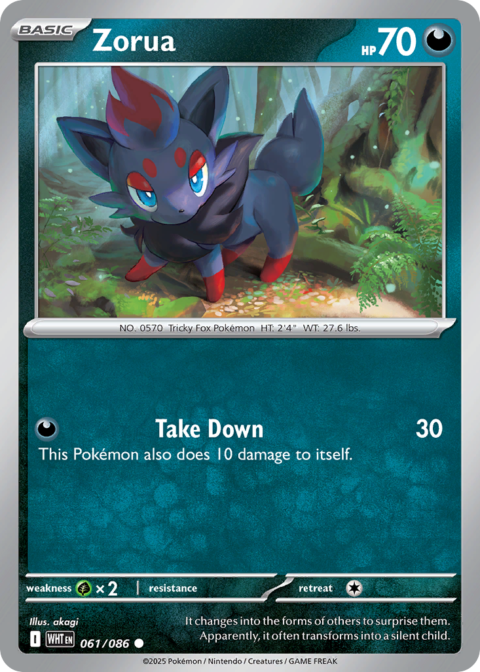 Zorua - WHT #61 - Normal