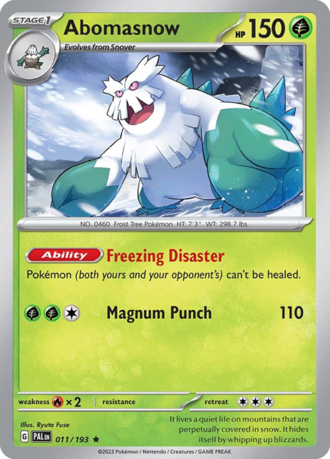 Abomasnow - PAL #11 - Holo