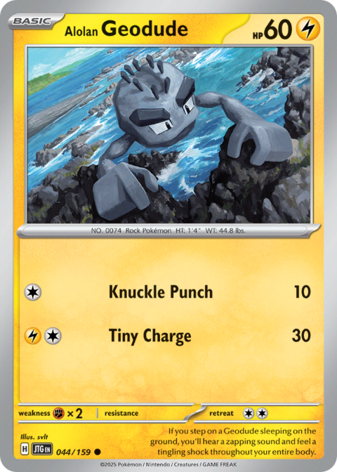 Alolan Geodude - JTG #44 - Normal