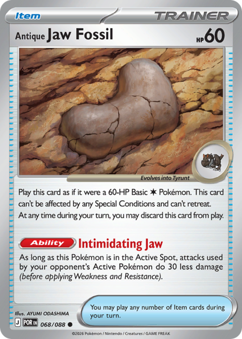 Antique Jaw Fossil - POR #68 - Normal