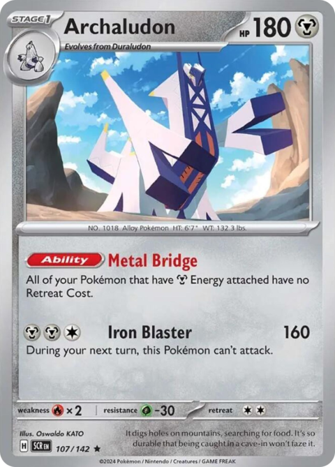 Archaludon - SCR #107 - Reverse Holo