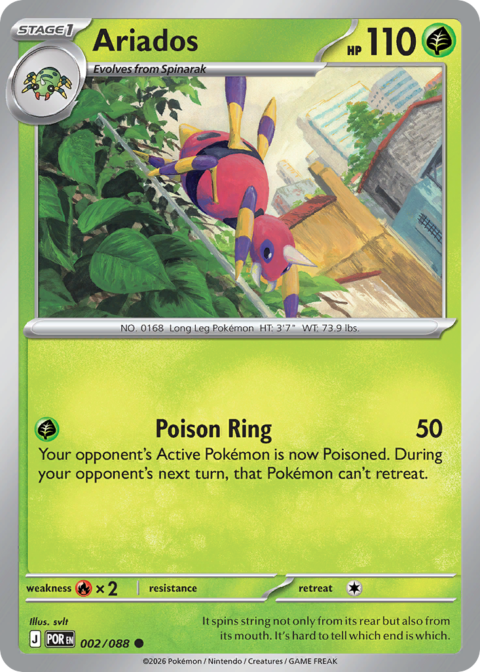 Ariados - POR #2 - Reverse Holo