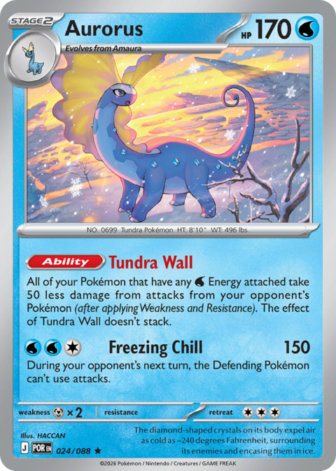 Aurorus - POR #24 - Reverse Holo