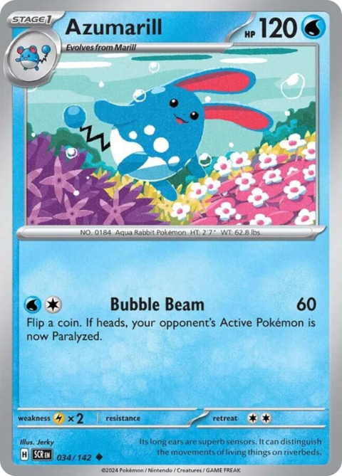 Azumarill - SCR #34 - Reverse Holo