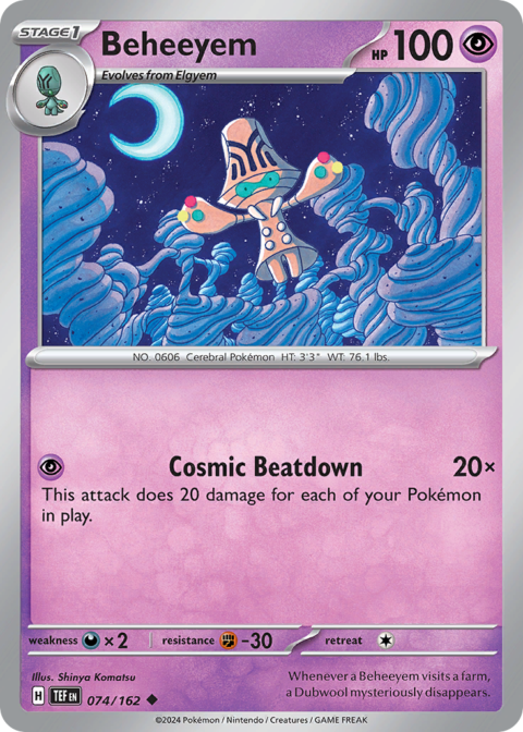 Beheeyem - TEF #74 - Reverse Holo