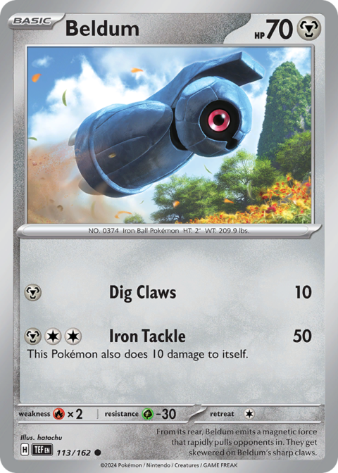 Beldum - TEF #113 - Reverse Holo