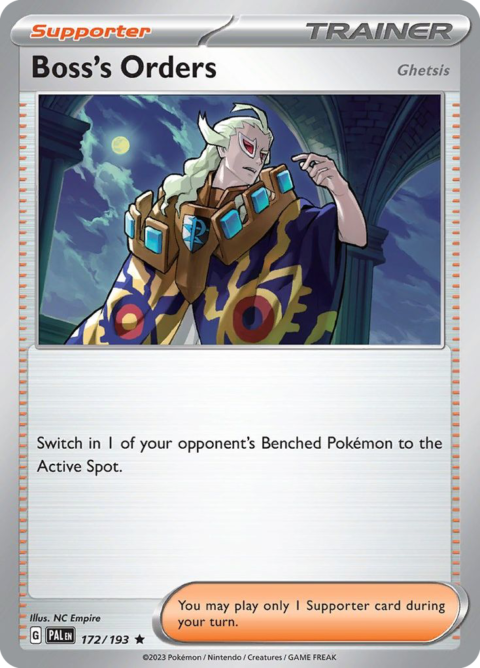 Boss's Orders (Ghetsis) - PAL #172 - Holo