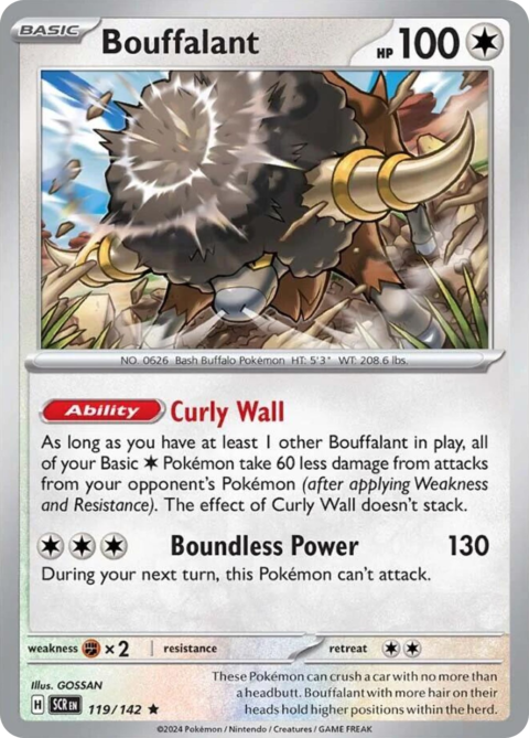 Bouffalant - SCR #119 - Reverse Holo