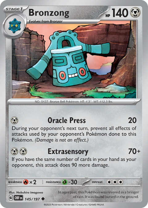 Bronzong - OBF #145 - Reverse Holo