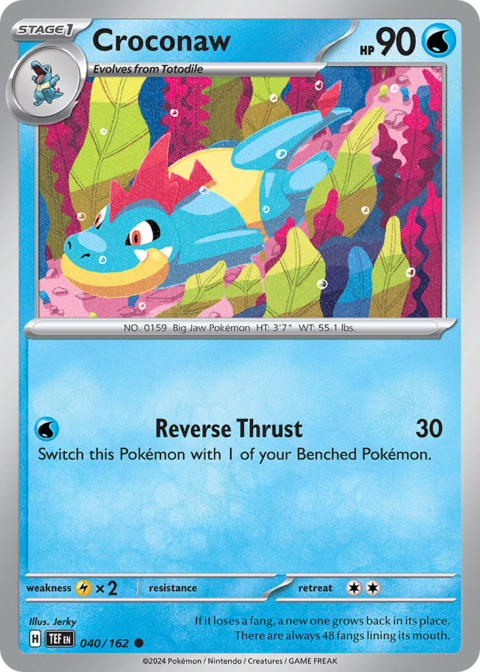 Croconaw - TEF #40 - Reverse Holo