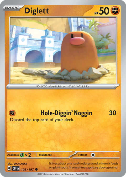 Diglett - OBF #103 - Normal