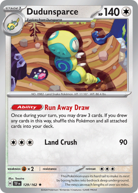 Dudunsparce - TEF #129 - Holo
