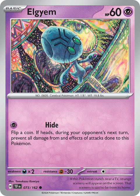 Elgyem - TEF #73 - Reverse Holo
