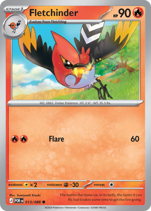 Fletchinder - POR #13 - Reverse Holo