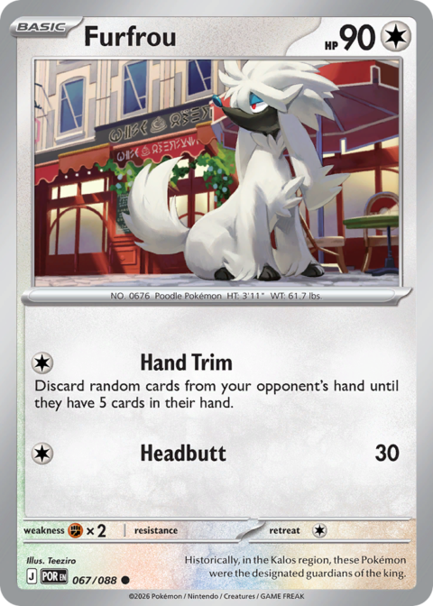 Furfrou - POR #67 - Reverse Holo