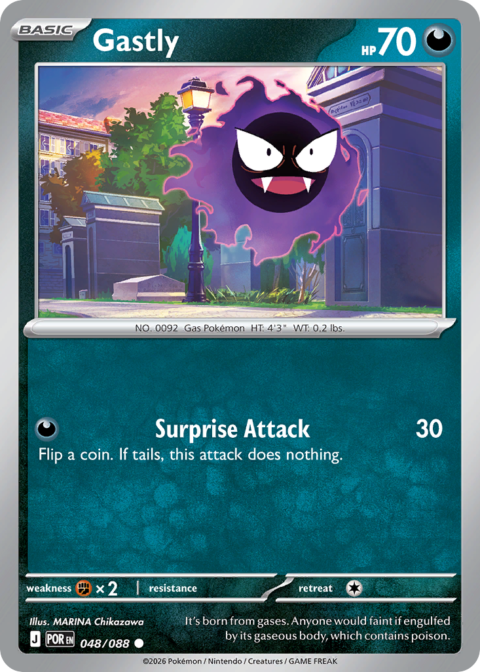 Gastly - POR #48 - Reverse Holo