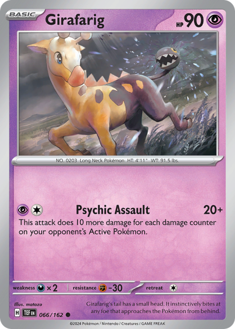 Girafarig - TEF #66 - Reverse Holo