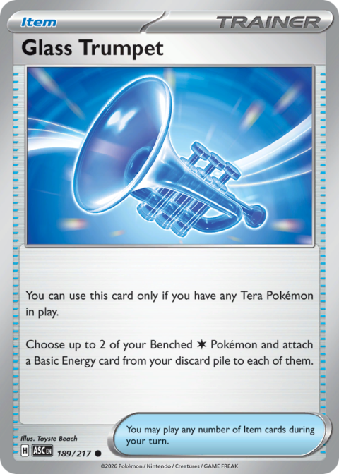 Glass Trumpet - ASC #189 - Reverse Holo