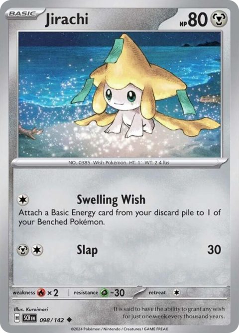 Jirachi - SCR #98 - Reverse Holo