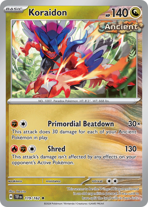 Koraidon - TEF #119 - Reverse Holo