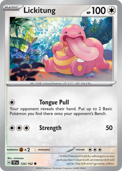 Lickitung - TEF #124 - Reverse Holo