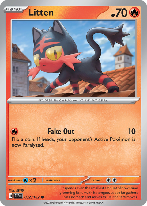 Litten - TEF #32 - Reverse Holo