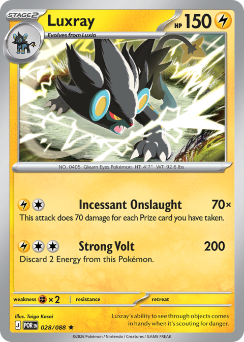 Luxray - POR #28 - Reverse Holo