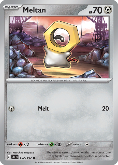 Meltan - OBF #152 - Reverse Holo