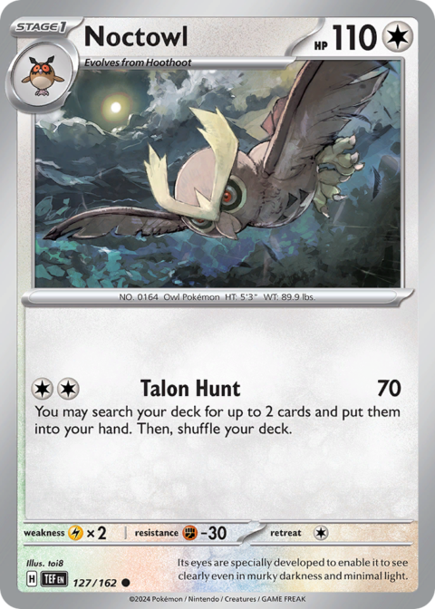 Noctowl - TEF #127 - Reverse Holo