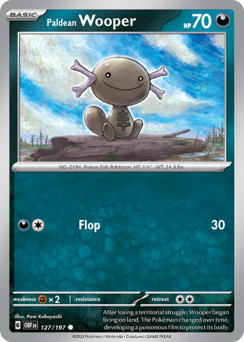 Paldean Wooper - OBF #127 - Normal