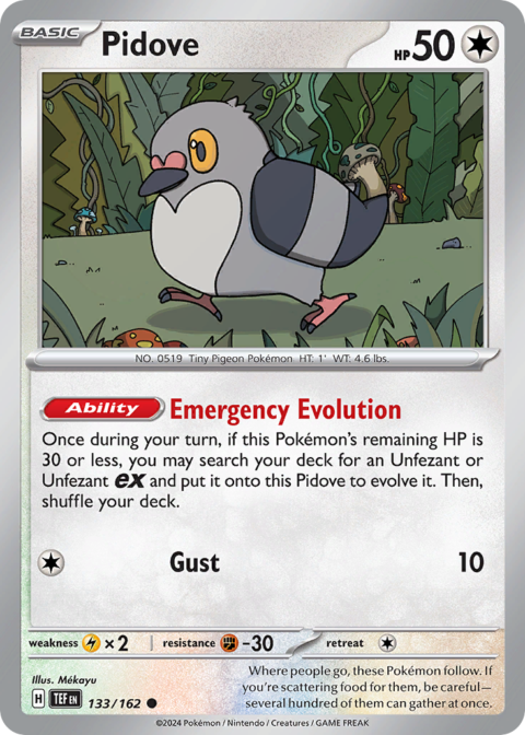 Pidove - TEF #133 - Reverse Holo