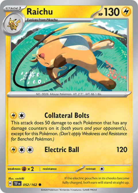 Raichu - TEF #52 - Reverse Holo