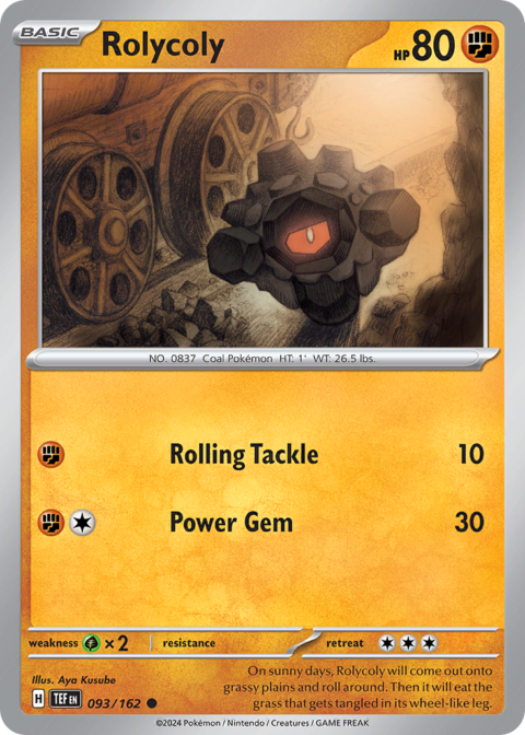 Rolycoly - TEF #93 - Reverse Holo