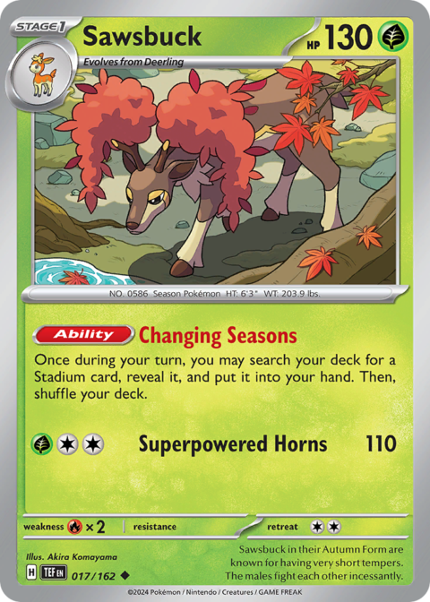 Sawsbuck - TEF #17 - Reverse Holo