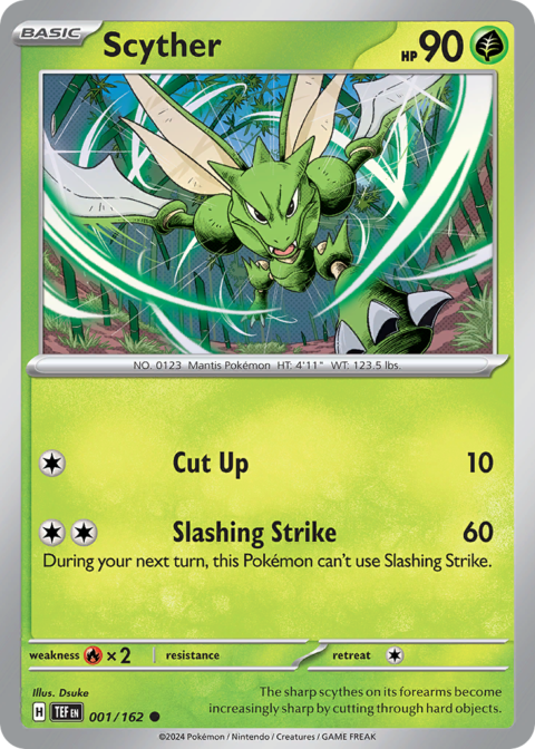 Scyther - TEF #1 - Reverse Holo